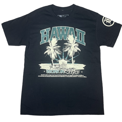 HAWAII HUT BLACK T-SHIRT